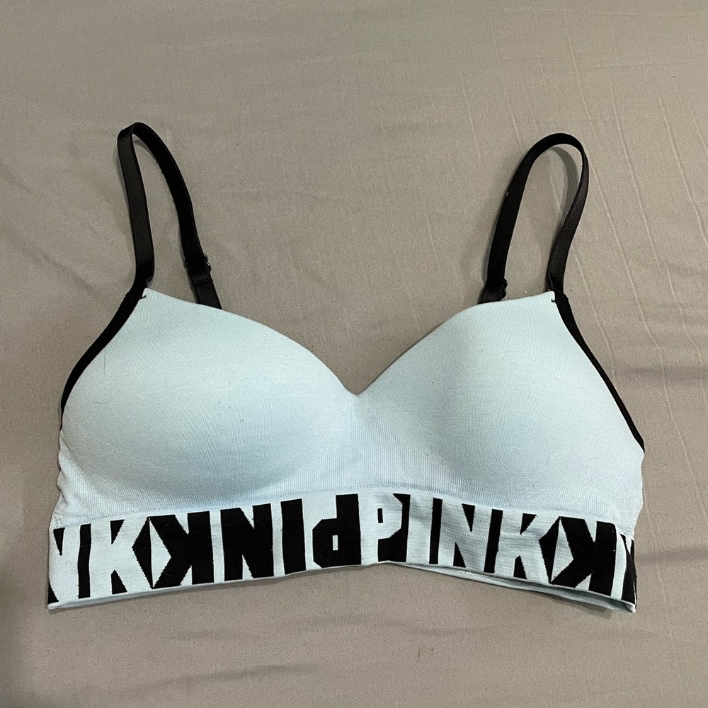 PINK light blue bra